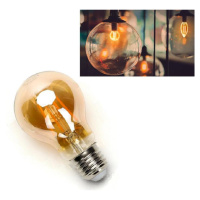 LED žárovka E27 8W 4xCOB Filament 750lm AMBER, ULTRA TEPLÁ BÍLÁ