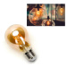 LED žárovka E27 8W 4xCOB Filament 750lm AMBER, ULTRA TEPLÁ BÍLÁ