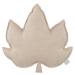 Cotton &amp; Sweets Lněný polštář javorový list přírodní 43x43 cm
