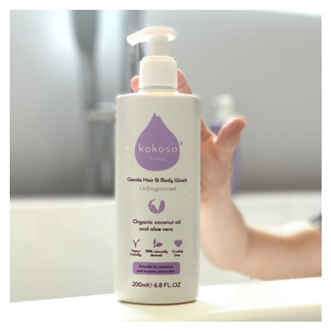 Kokoso Baby Jemný dětský mycí gel na tělo i vlásky Parfemace: Bez parfemace