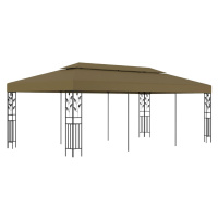 vidaXL Altán 6 x 3 m taupe 180 g/m²