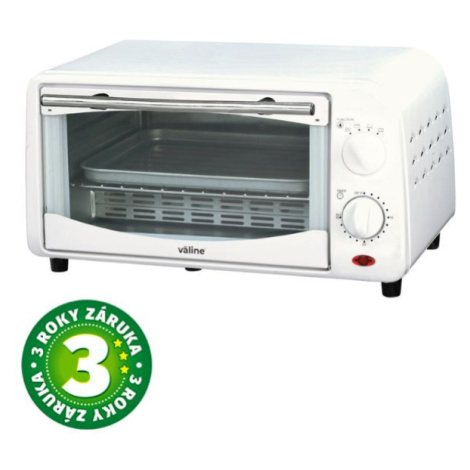 Mini elektrická retro trouba Väline Essenza 9l, 800W, bílá, volně stojící, 3 roky záruka