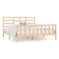 Rám postele masivní dřevo 180 × 200 cm Super King, 3107628