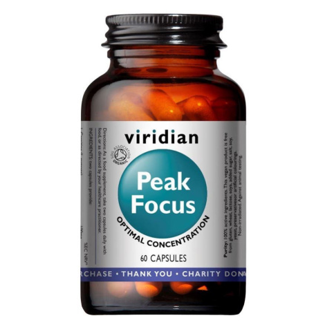Viridian Peak Focus Organic - BIO pro Normální kognitivní funkce 60 kapslí