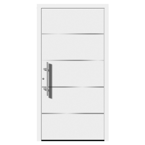 Splendoor Hliníkové vchodové dveře Moderno M480/B, bílé, 110 L