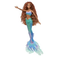 Mattel disney malá mořská víla ariel s třpytivou ploutví, hlx08