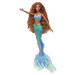 Mattel disney malá mořská víla ariel s třpytivou ploutví, hlx08