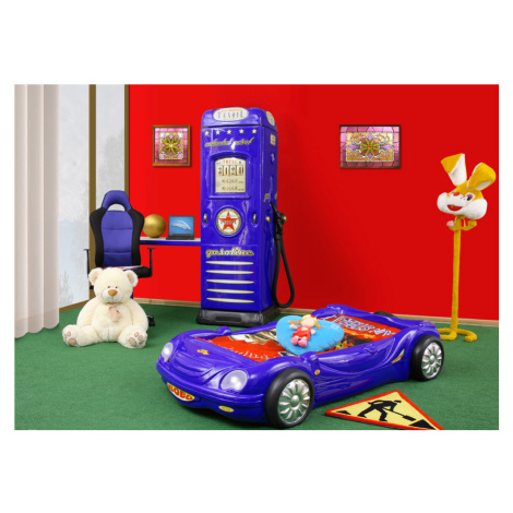 Dětská auto postel BOBO modrá
