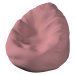 Dekoria Náhradní potah na sedací vak, matně růžová, pro sedací vak Ø50 x 85 cm, Cotton Panama, 7