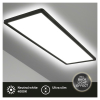 BRILONER Ultraplochý LED panel s přímým a nepřímým osvětlením, 29,3 cm, LED, 22 W, 3000 lm, čern