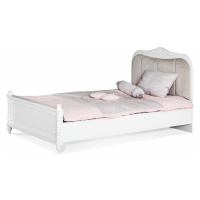 Dětská postel 100x200cm luxor - bílá/béžová