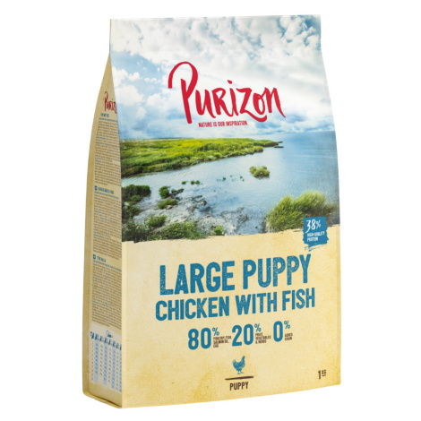 Purizon granule, 2 x 1 kg - za skvělou cenu - Large Puppy kuře & ryba - bez obilovin