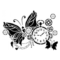 Šablona Cadence 21x30 cm - Motýlí čas Aladine
