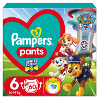 PAMPERS Active Baby Pants Paw Patrol Kalhotkové plenky vel. 6, 14-19 kg, 60 ks