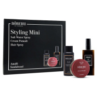 Noberu Styling Mini Amalfi sada na vlasy krémová pomáda 80 ml + Sea Salt sprej 100 ml + Lak na v