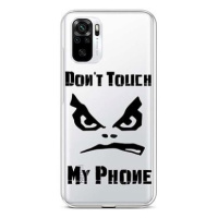 TopQ Kryt Xiaomi Redmi Note 10S Don't Touch průhledný 85969