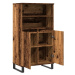 vidaXL Skříň highboard old wood 60 x 36 x 110 cm kompozitní dřevo