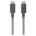 Native Union Belt Cable Pro USB-C 240W nabíjecí kabel, 2,4m, černý/bílý