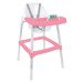 Dolu Dětská jídelní židlička s chrastítkem, růžová
