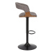 LuxD Designová barová otočná židle Uriela jasan / šedá
