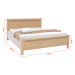 Dřevěná postel Divo, 180x200, buk