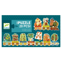 Puzzle  - Učím se počítat s lesními zvířátky