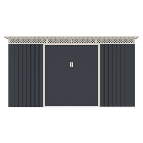 Zahradní domek G21 GRAH 483 - 340 x 142 cm, antracitový PE6390091