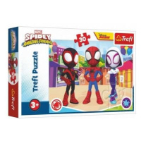 Puzzle Dobrodružství Spideyho a přátel 27x20cm 30 dílků v krabičce 21x14x4cm