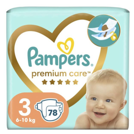 PAMPERS Plenky jednorázové Premium Care vel. L 3 (78 ks) 6-10 kg