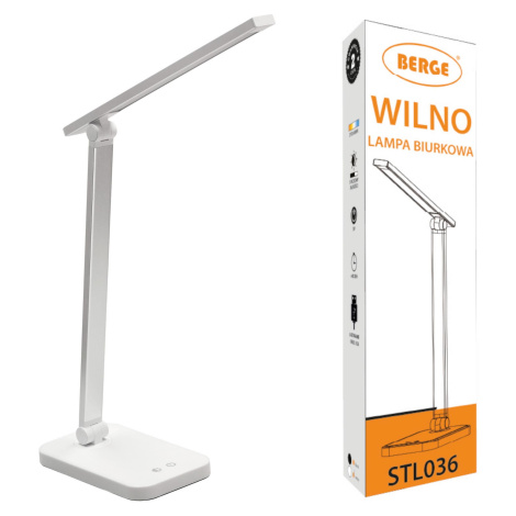 Stolní LED lampa 5W WILNO bílá Berge