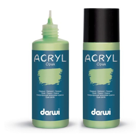 Akrylová barva DARWI ACRYL OPAK 80 ml, pastelově zelená
