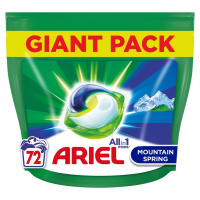 Ariel All-In-1 PODs Mountain Spring Kapsle Na Praní, 72 Praní