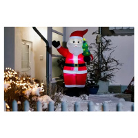 German LED nafukovací vánoční dekorace Santa Claus / 12 W / výška 245 cm / venkovní i vnitřní / 