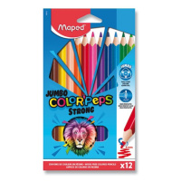 Pastelky MAPED Color´Peps STRONG JUMBO - 12 barev