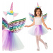 bHome Dětský kostým Duhový jednorožec s křídly