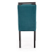 Jídelní židle CLARION 2 – masiv, látka, více barev Černá / modrá