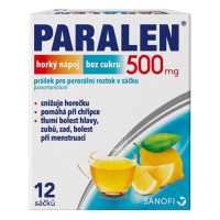 PARALEN HORKÝ NÁPOJ BEZ CUKRU 500MG POR PLV SOL SCC 12