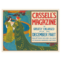 Obrazová reprodukce Cassell's Magazine, December (Graphic VIntage Advert / Beautiful Ladies in G