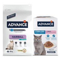 Advance granule, 10 / 15 kg + Advance kapsičky 12 x 85 g za skvělou cenu - Sterilized Hairball 1