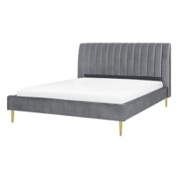 BELIANI postel MARVILLE 180 × 200 cm, šedá
