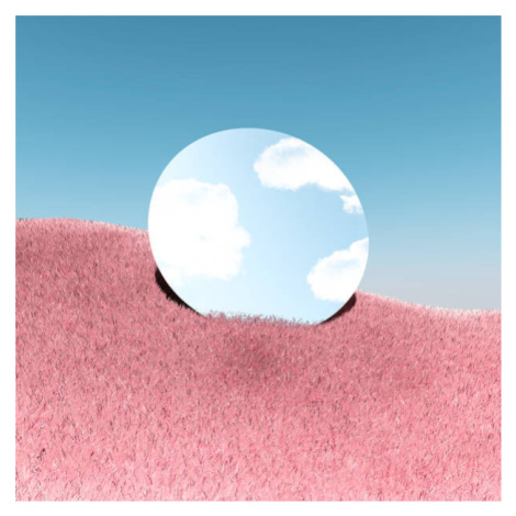 Plakát, Obraz - Poetic picture of mirror reflecting blue, Artur Debat, 40 × 40 cm