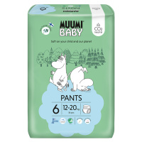 MUUMI BABY Pants 6 Junior 12-20 kg kalhotkové eko pleny 36 ks