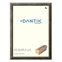 DANTIK rámeček 42 × 59,4, Forgia Piombo plexi čiré