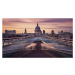 Fotografie Millennium bridge leading towards St. Paul's church, Dr. Roland Shainidze, 40 × 22.2 