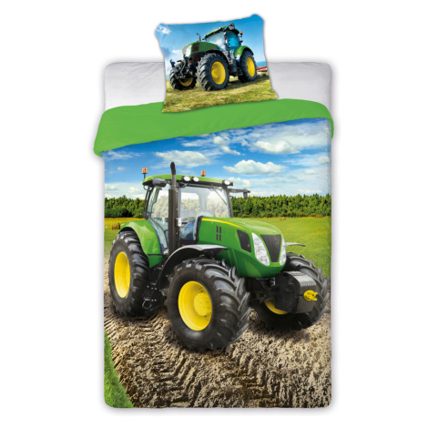 Bavlněné dětské povlečení Homa TRACTOR 140x200 cm Carbotex