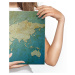 MyBestHome BOX Plátno Dekorativní Mapa Světa Varianta: 90x60