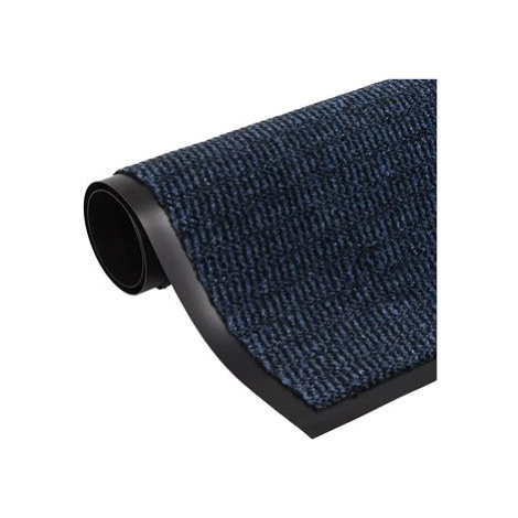 Protiprachová obdélníková rohožka všívaná 80x120cm modrá SHUMEE