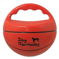 Hračka DOG FANTASY Ball míč s rukojetí pískací 15 cm