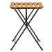 Skládací stolek akácie / černá Dekorhome,Skládací stolek akácie / černá Dekorhome