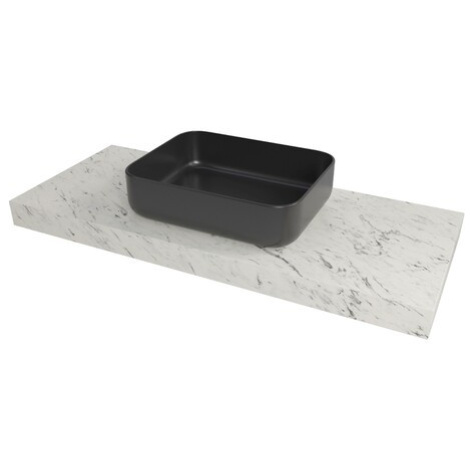 Deska pod umyvadlo Naturel Dolce 123,5x8x50 cm mramor Carrara bílá mat DO12050MCB